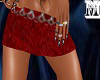 (MDH) red mini skirt