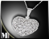 Flower Heart Necklace