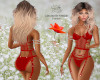 Paix Red Lingerie