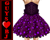 Purple polka party dress
