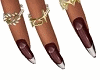 Cleo Brown Nails + Rings