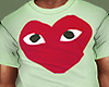 Heart Male T Lime