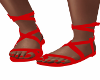 Fire Engine Red Sandals