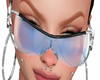 Blue reflective glasses