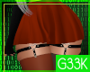 [G] Skirt/Stocking Or/Bk