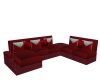 Red corner Sofa