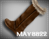 May*Furry Boot BrowN