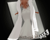 (X)Satin white cape