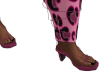 pink/purple strap heel