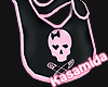Pink Skull Baby Bib