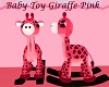 Baby Toy Giraffe Pink