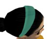 teal green hair band