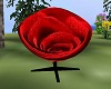red rose cuddle chair