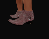 Rose Snakeskin Boots