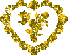 Gold sparkle <3 w/flower
