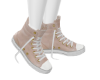 Beige High Top Shoes