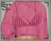 [SF]Pink Crochet Blouse