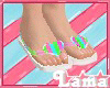 ℒ| Rainbow Slippers