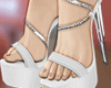 C. White Thia Heels