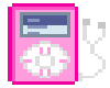 Mini Pink Ipod Sticker