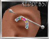 Rainbow Spike Earring