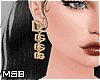 B | DxG Gold Earringss