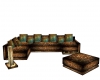 BrownTeal Couch