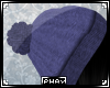 P; Blue beanie