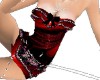 Red sMiring corset