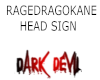 DARK DEVIL HEAD SIGN