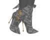 F3NDI GOLD HEEL BOOTS