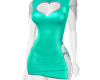 RUBIE2 TEAL HEART DRESS