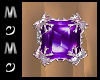 MZ Sq Cut Ring - Purple