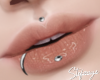 S. Lips+piercing Brown