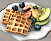 Waffles w Fruits Plate