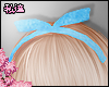 ダ. lace bow blue