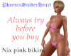 Nix pink bikini