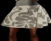 [MzL] Silver Print Skirt
