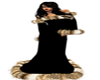 black n gold winter gown