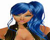 hair Blue Ponytail