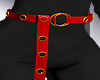 Indi-Red Leather Belt