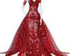 "N" gown red
