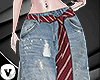 V: DENIM TIE JEANS