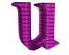 'lou' letter u purple