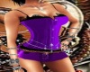 purple corset&hot shorts