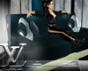 -PLV- Blue Orchid Couch