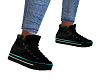 Black Blue Sneakers