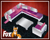Fox~ Silver Pink Sofa