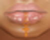 Orange Diamond Lip Cross