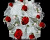Red silk Wedding Bouquet